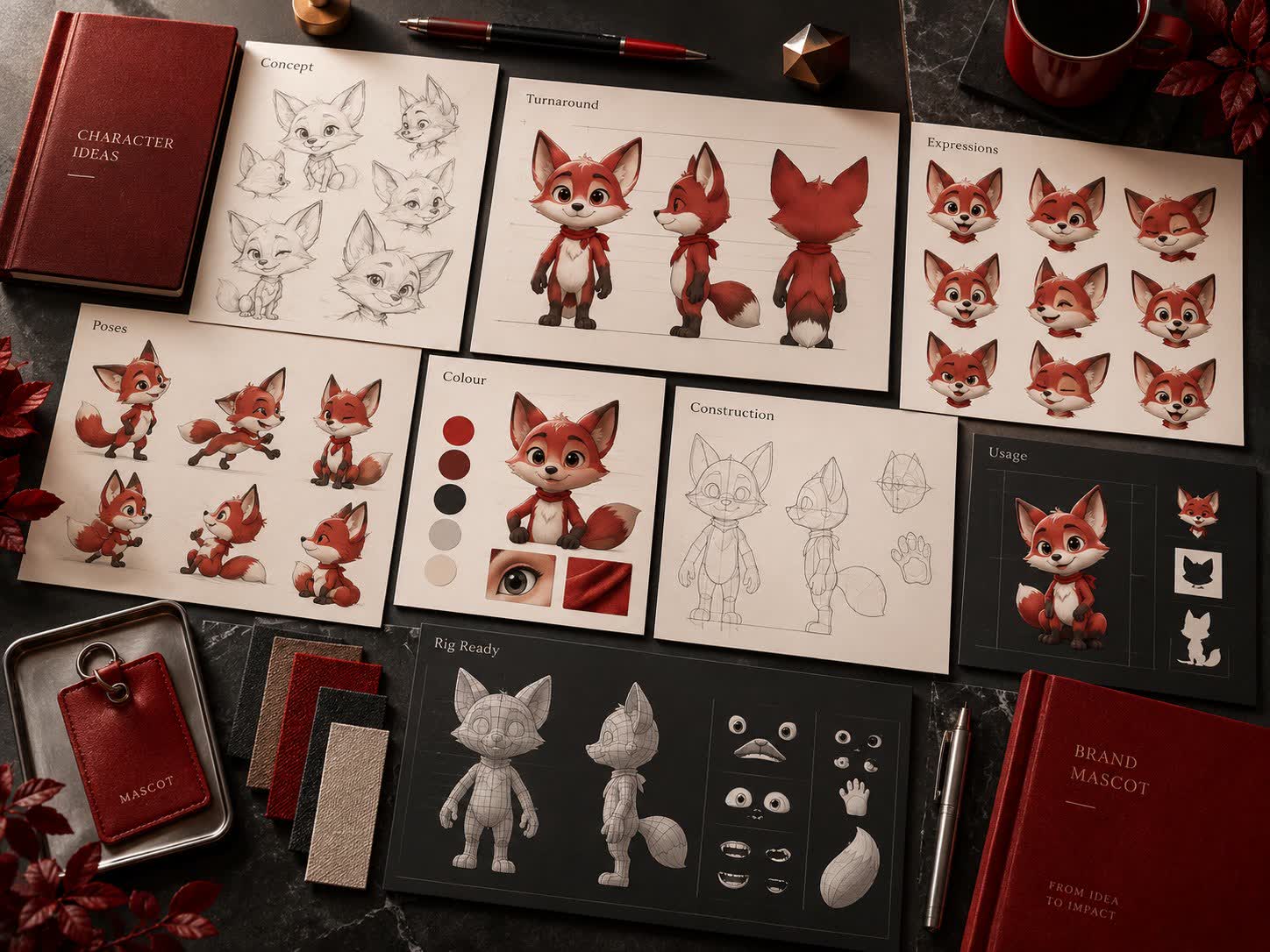 Concept deliverables and workflow for character design