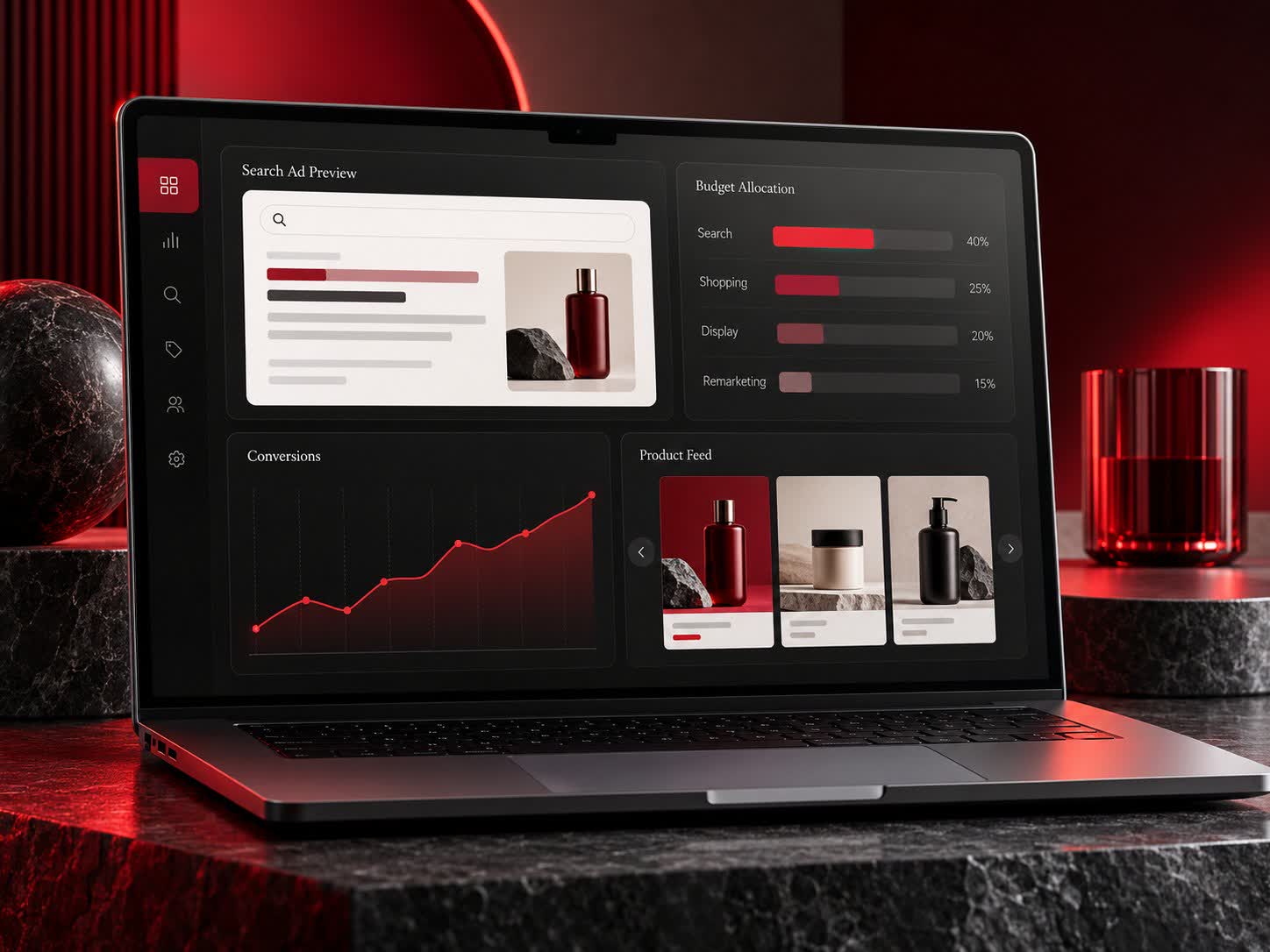 Search advertising campaign management and conversion tracking