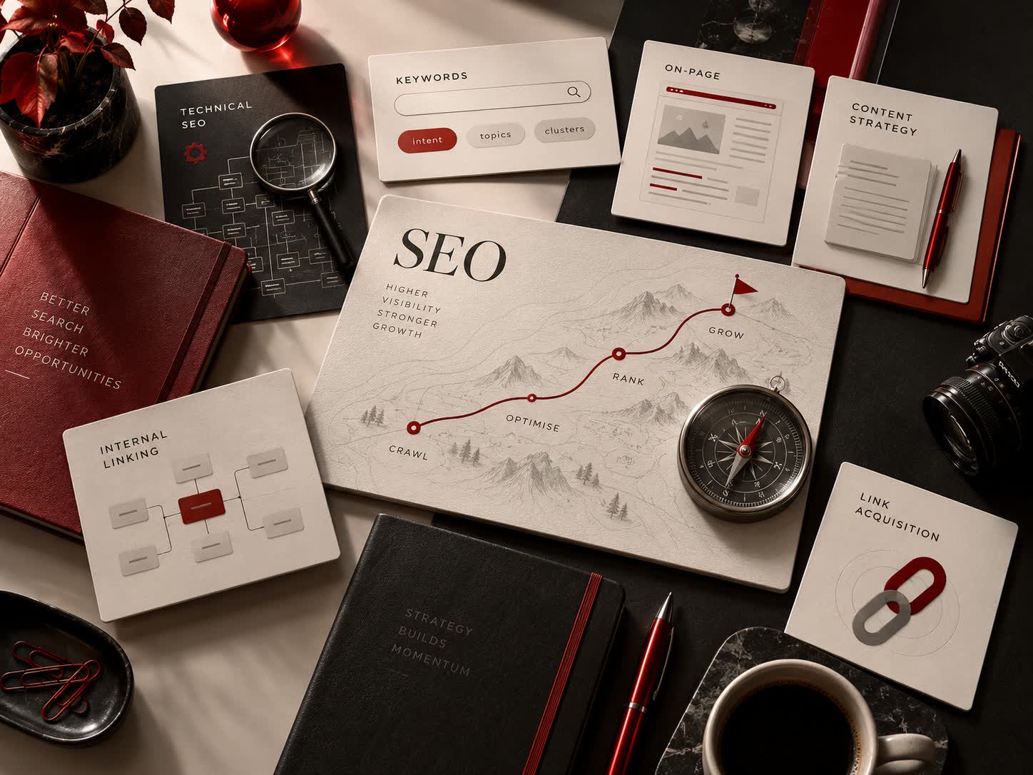 Concept deliverables and workflow for seo