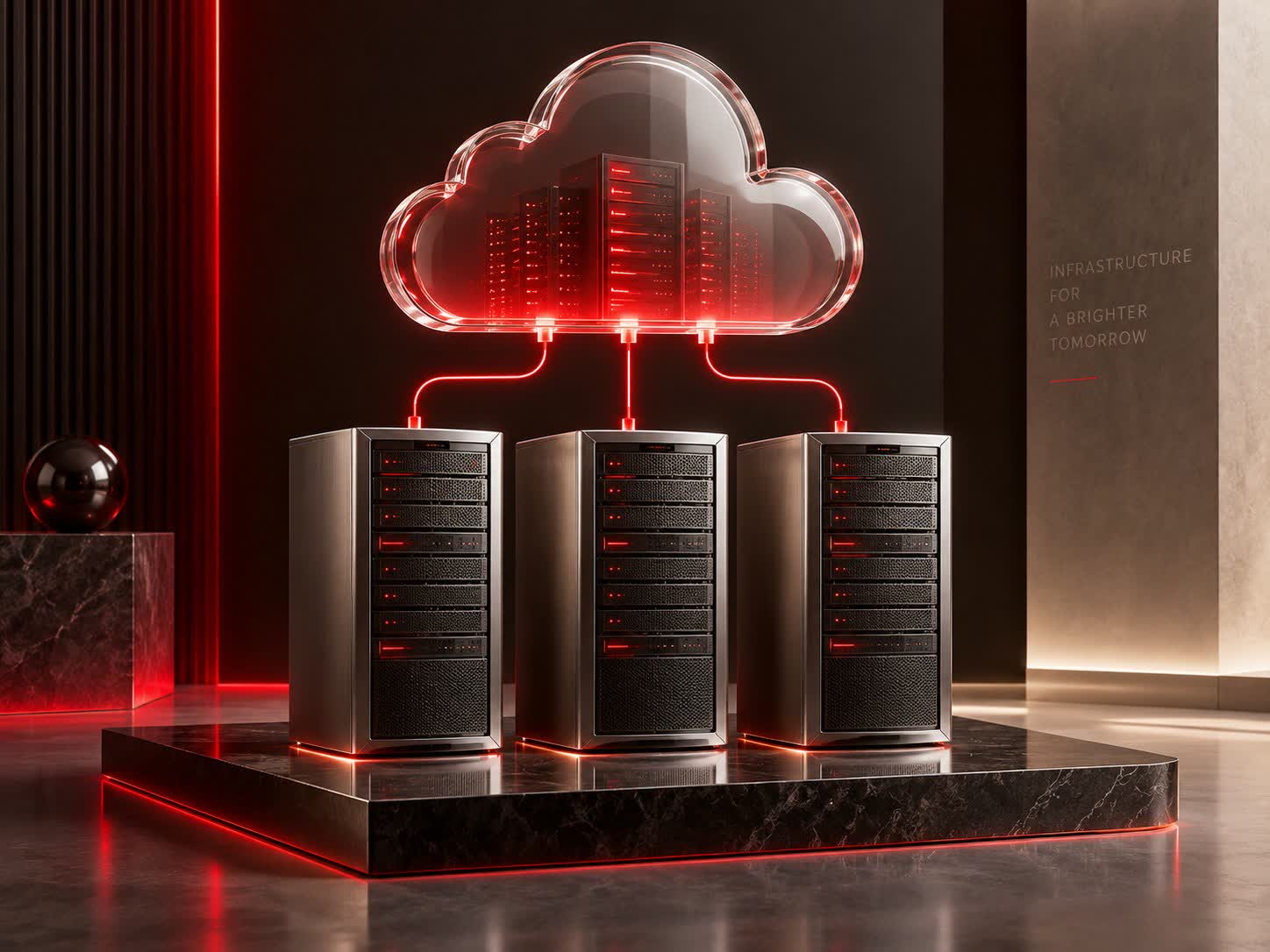 cloud hosting service concept