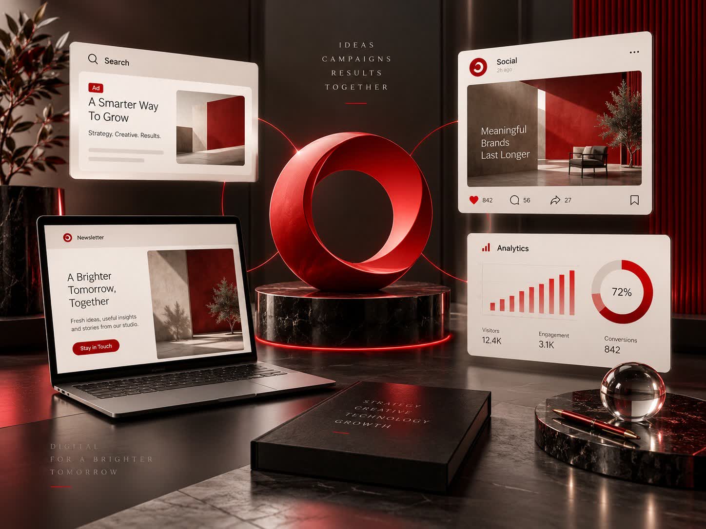 digital marketing service concept