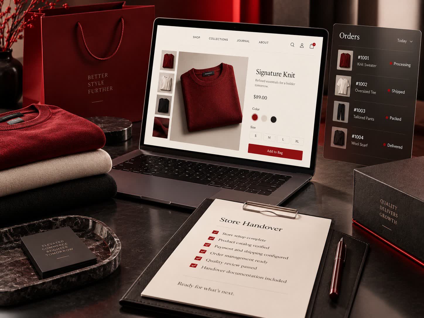Quality review and delivery concept for shopify development