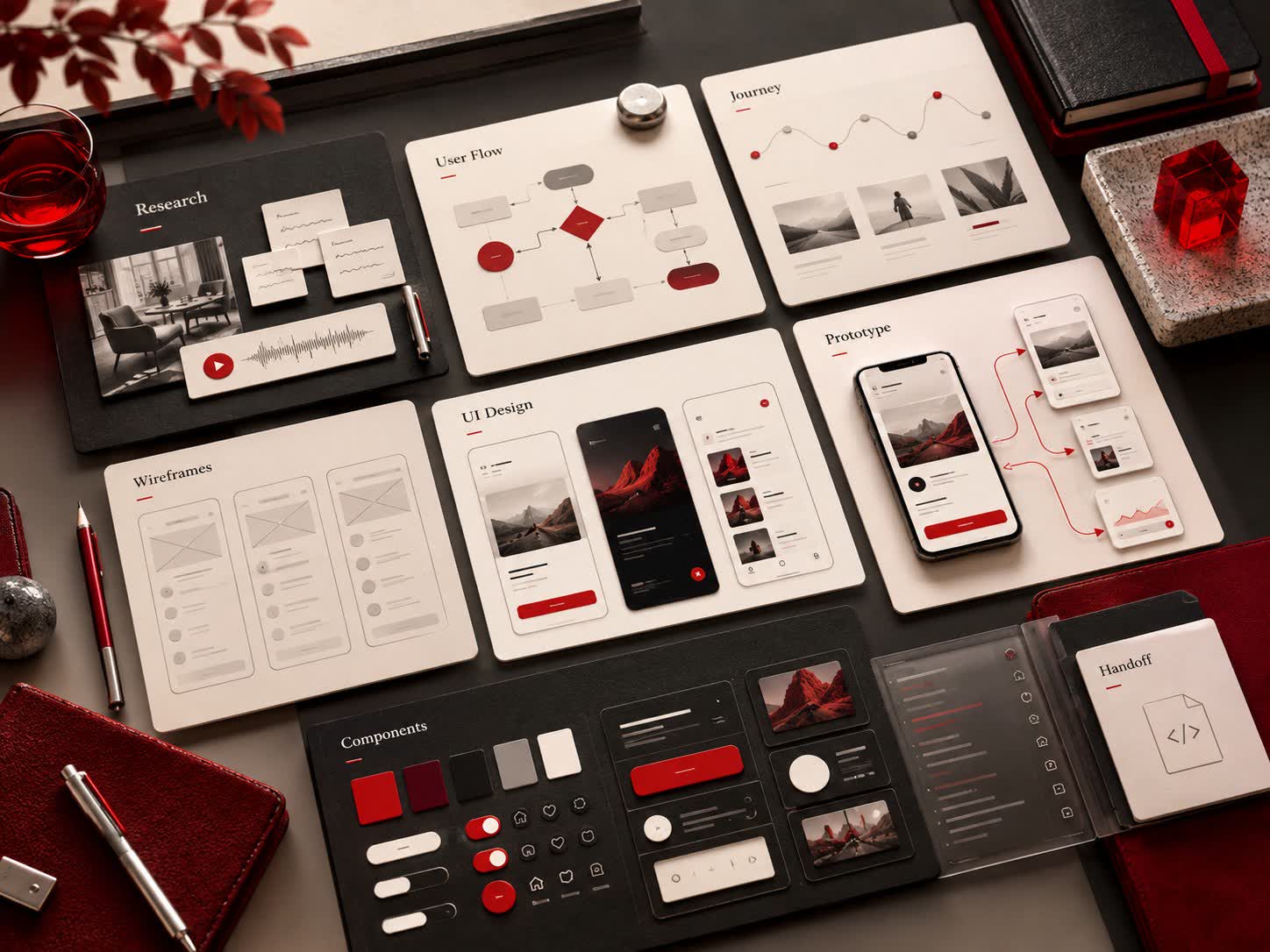Concept deliverables and workflow for ui ux design