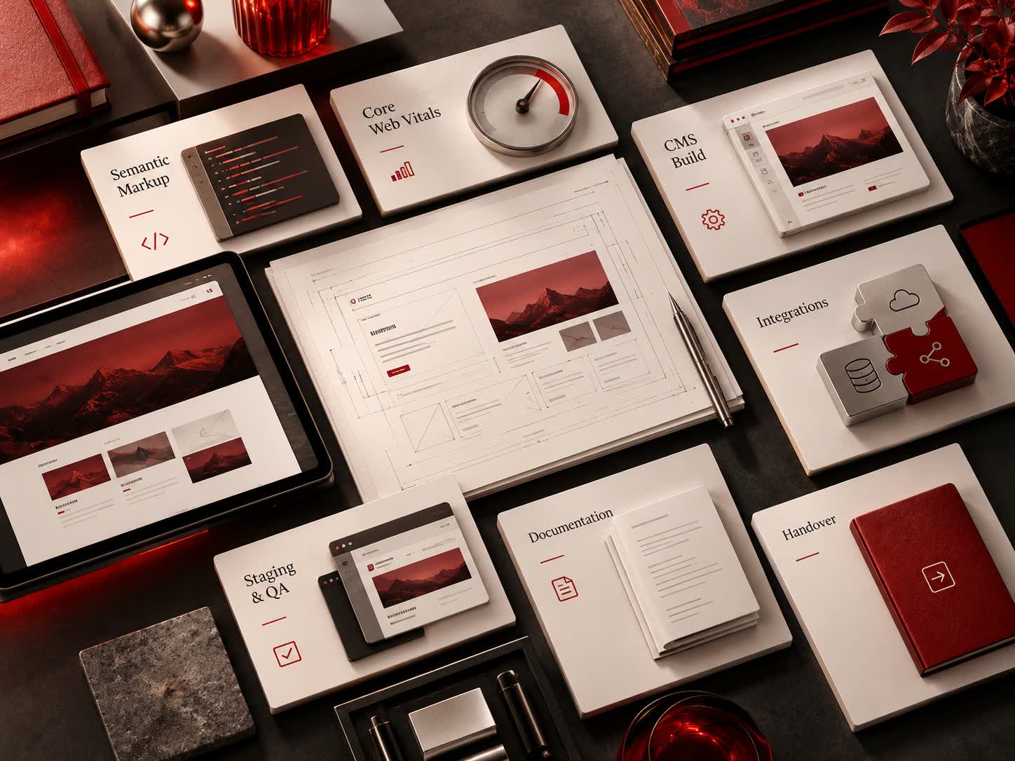 Concept deliverables and workflow for website development